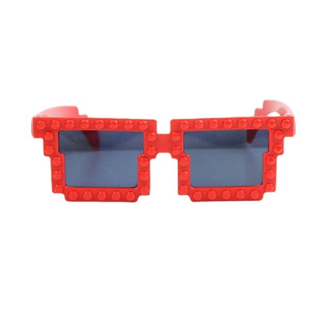 Gafas de sol unisex con diseño de bloques de construcción divertidos y bonitos