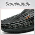 thumbnail image 6 of Men Genuine Leather Penny Loafers Casual Shoes Slip on Moccasins Driving Shoes, 6 of 11