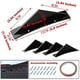 thumbnail image 2 of Universal negro brillante 4 aletas de tiburón coche alerón para parachoques trasero ala difusor de labio Kit, 2 of 4