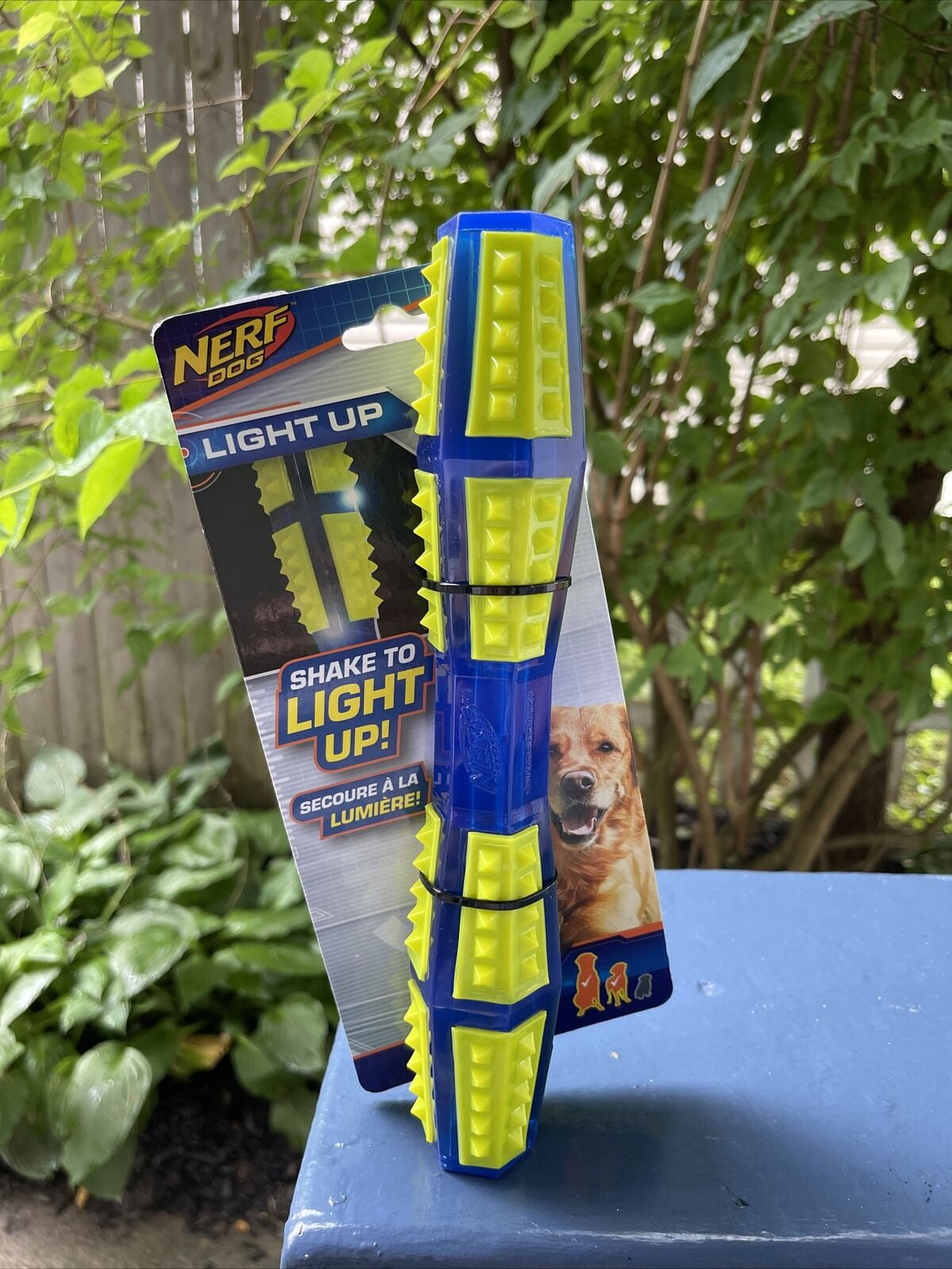 Nerf Dog Blue/Green Light Up 11 ’’ Stick Interactive Dog Toy