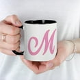 thumbnail image 3 of CafePress - M Initial Mug - 11 oz Ceramic Mug - Novelty Coffee Tea Cup, 3 of 3