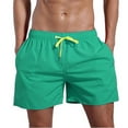 thumbnail image 2 of Shorts Men Casual Retro Hawaiian Print Quick Dry Spring Break Swim Trunks with Pockets Anti-Chafe Summer Swimwear, 2 of 3