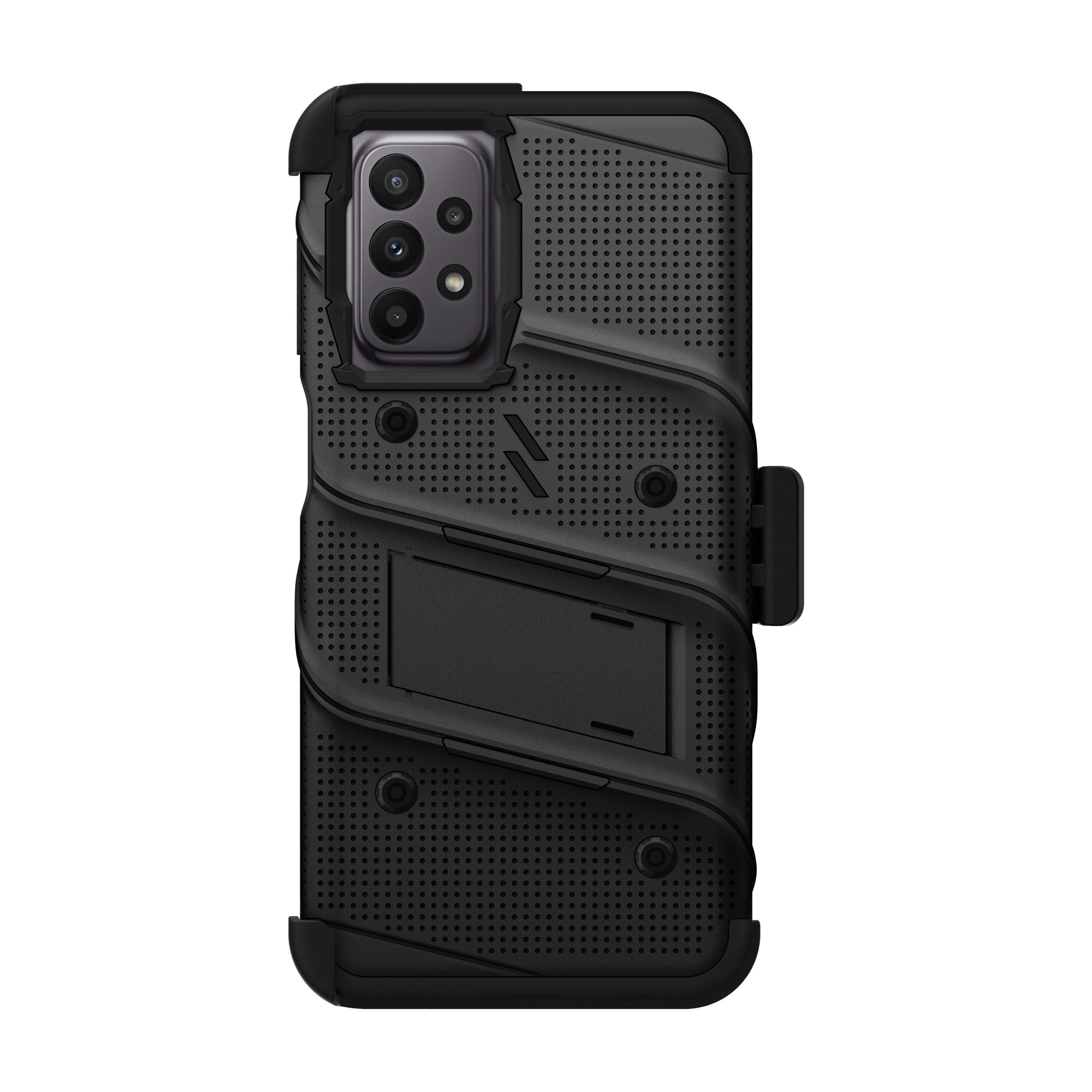 ZIZO BOLT Bundle for Galaxy A23 5G Case with Screen Protector Kickstand Holster Lanyard - Black