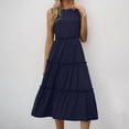 thumbnail image 1 of Taylonsss Womens Casual Commute Dress Sleek Sleeveless Design Solid Color Versatile Workwear Essential, 1 of 7