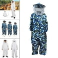 thumbnail image 3 of Traje de Apicultor Shamjiam con Capucha Ventilada Camuflaje Azul L, 3 of 8