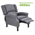 thumbnail image 5 of Geniqua Manual Recliner Accent Chair Armrest Reclining Single Sofa Couch Lounger Gray, 5 of 8
