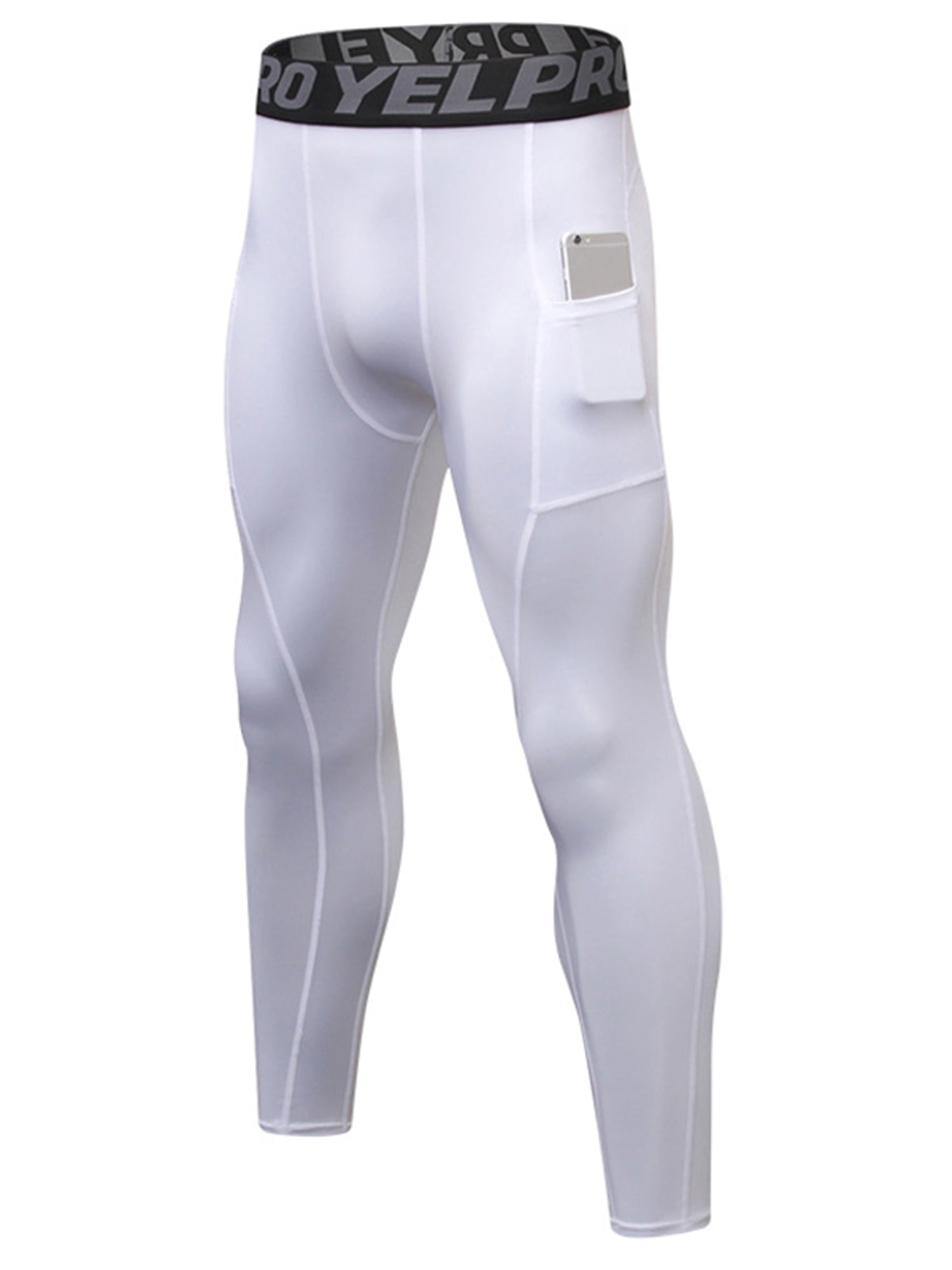 Men's Cycling Running Compression Gym Tights Sports Pants With Pocket