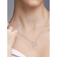 thumbnail image 2 of Imperial 1/20Ct TDW Diamond Alphabet P Pendant Necklace for Women in Yellow Gold Plated Sterling Silver, 2 of 6