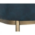 thumbnail image 7 of Sunpan Franklin 19" Modern Faux Leather Dining Armchair in Vintage Blue, 7 of 7