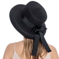 thumbnail image 4 of Sombrero de sol para mujer, sombrero de paja, protección UV para verano, sombrero de pescador plegable para viajes, sombrero de pesca de playa estilo cloche vintage, 4 of 6