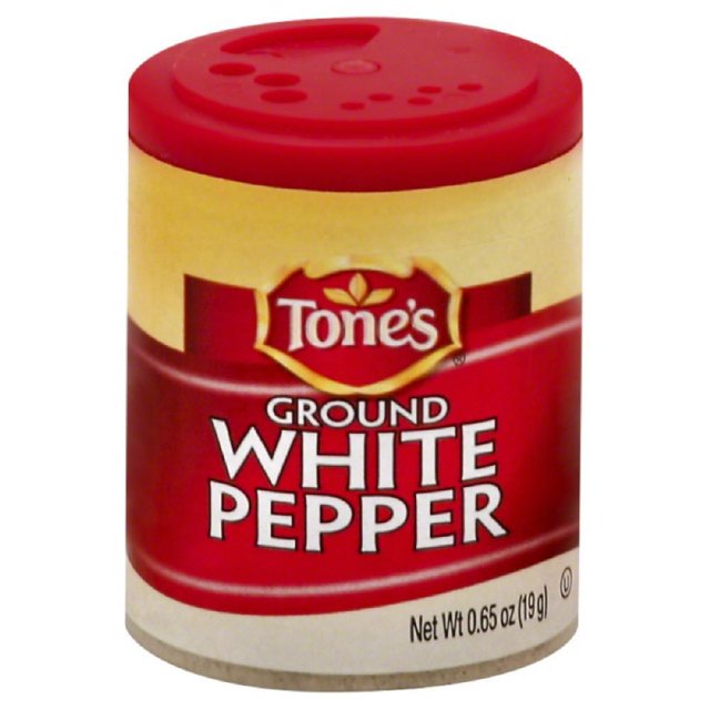 Tones Ground White Pepper, 0.65 Oz (Pack of 6)