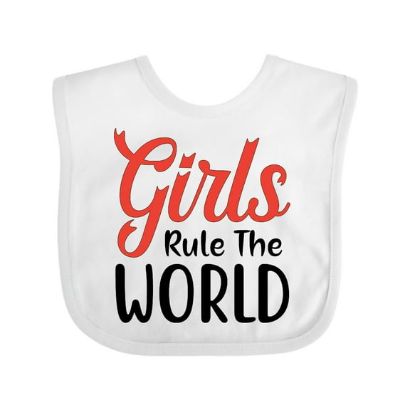 Inktastic Girls Rule the World Boys or Girls Baby Bib