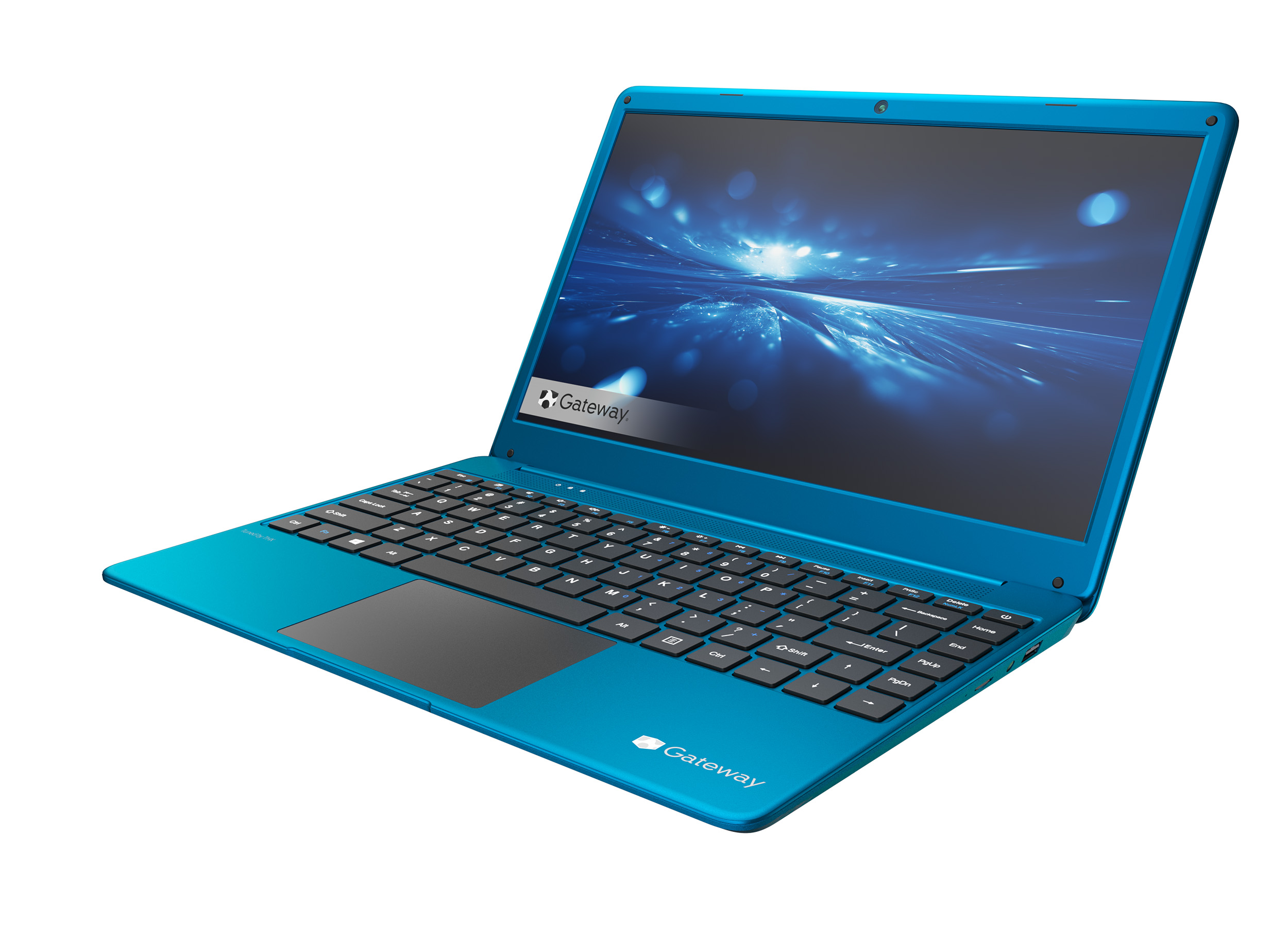 Gateway 14.1" Ultra Slim Notebook, FHD, Intel Celeron, Dual Core, 4GB/64GB, Tuned by THX Audio, Mini HDMI, Cortana, 1MP Webcam, Windows 10 S, Microsoft 365 Personal 1-Year Included, Blue - image 3 of 8
