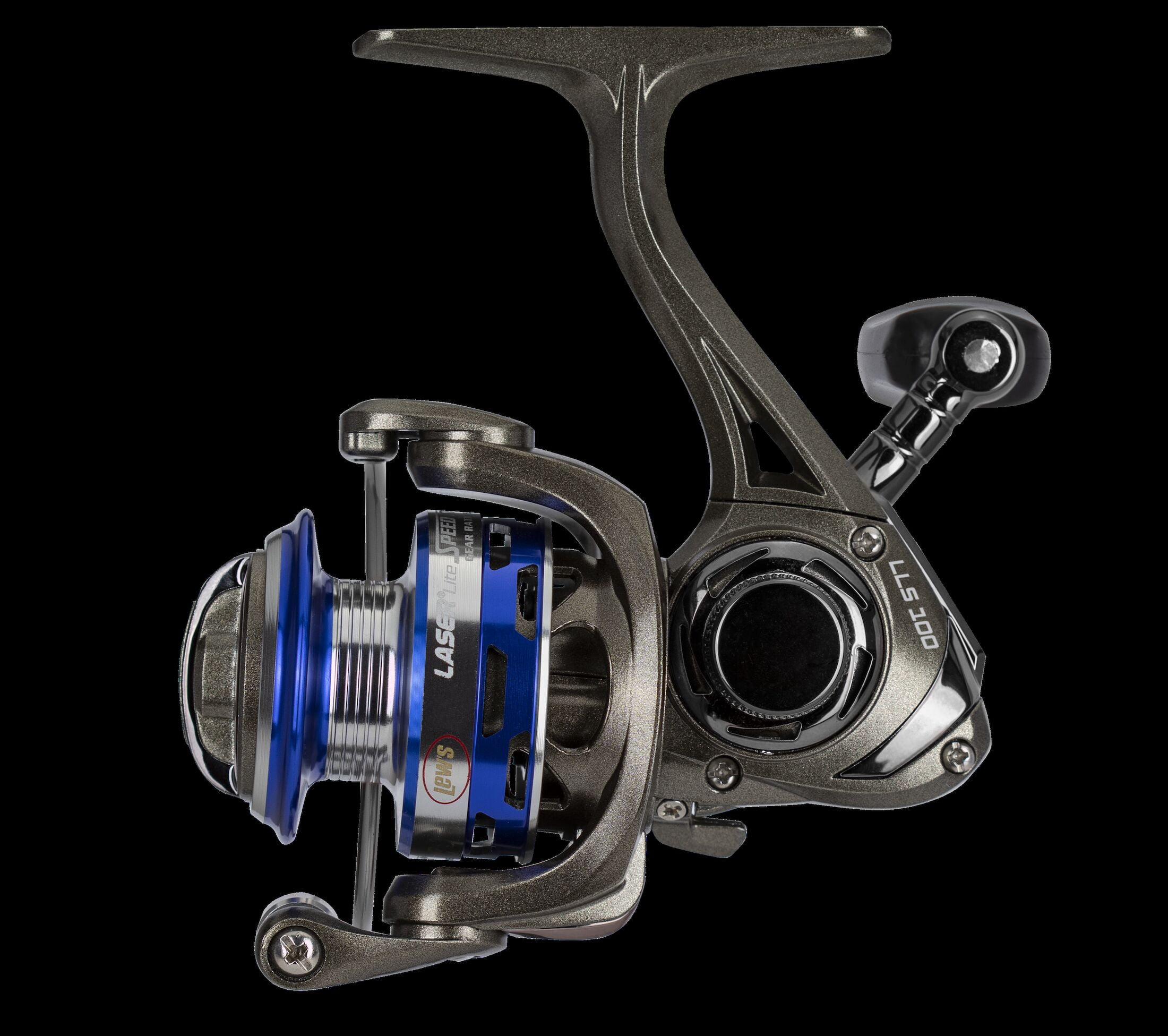Lew's Laser Lite Spinning Fishing Reel, Size 100 Reel, Silver