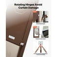 thumbnail image 3 of VEVOR Dog Door for Sliding Glass Door, 75 7/8 to 80 11/16 in Adjustable Height, Aluminum Alloy Frame with Rotating Hinges, Lock Design, 10 1/4 x 16 1/4 in Flap, Sliding Glass Pet Door for Renters, 3 of 9