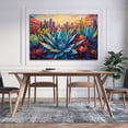 thumbnail image 3 of Arte Mural: Agaves y Cactus con Ciudad al Atardecer, Decoración para Hogar y Negocios, 3 of 5