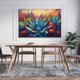 thumbnail image 3 of Arte Mural: Agaves y Cactus con Ciudad al Atardecer, Decoración para Hogar y Negocios, 3 of 5