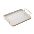 thumbnail image 2 of Bandeja decorativa de estilo nórdico, organizador de baño, bandeja de almacenamiento, tocador de baño, llave, joyería, pendientes, soporte de , Blanco Macarena Bandeja de almacenamiento, 2 of 6