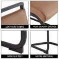thumbnail image 6 of Modern Dining Chairs Set of 4, Dining Living Room Chairs Upholstered Chair with Metal Legs, Dining Room Side Chairs, High Back Dining Chairs, for Kitchen, Living, Bedroom, Brown, 6 of 7