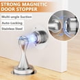 thumbnail image 4 of Stainless Steel Door Stop - No Drill Magnetic Door Holder With Thickened Design, Quiet & Anti - Collision, For Bedroom Doors, Bathroom Doors, 4 of 8