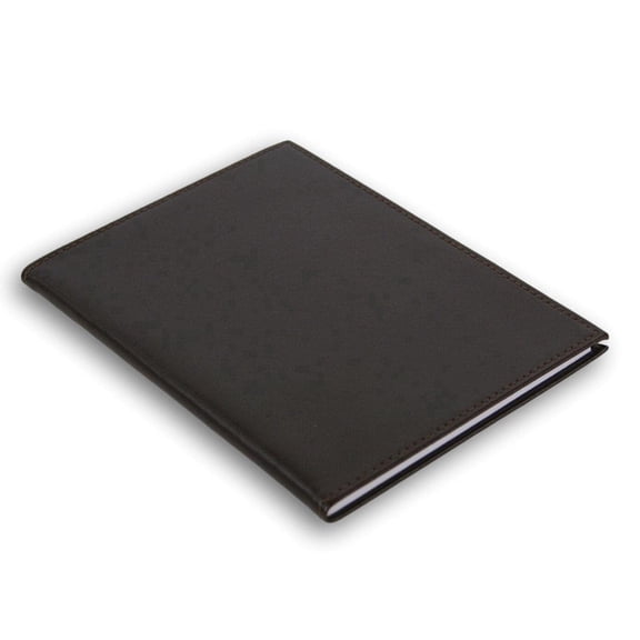 Write Away's Planner/Address & Contacts Book - Faux Brown Leather - 5 x 7 Inches