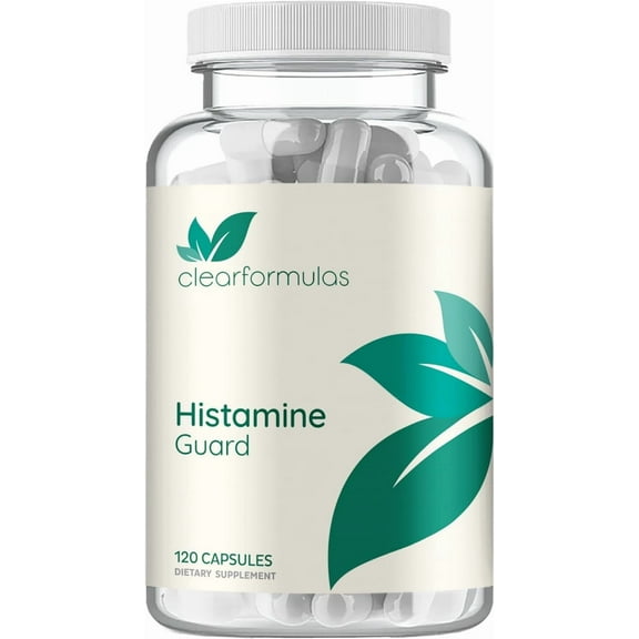 Clear Formulas Histamine Guard Enzyme Supplement, Sinus, Allergy & Immune Support, 120 Capsules