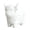 White, variant on KGJQ Highland Cow Planter, Large Diameter Flower Pot, 3D Yak Shape PLA Desktop Planter, Nordic Style Home Decor