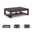 thumbnail image 5 of Bowery Hill Dark Brown Coffee Table Rectangular Oversized 56.06" W x 42.06" D x 16.63" H, 5 of 9