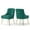 Deep Green, variant on SEYNAR Modern Upholstered Pleated Velvet Dining Chairs Set of 2 Side Chair for Living Room,Orange
