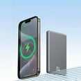 thumbnail image 3 of Charger Battery Pack Power Bank Portable Charger 5000mAh Battery Pack PD2 Fast Charging Wireless Portable Charger Dark Gray, 3 of 5