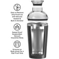 thumbnail image 4 of Oggi Groove Double Wall SS Cocktail Shaker (500 ml, 17 oz), 4 of 8