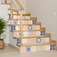 thumbnail image 6 of 4" X 4" Yellow White And Blues Peel And Stick Removable Tiles, 6 of 10