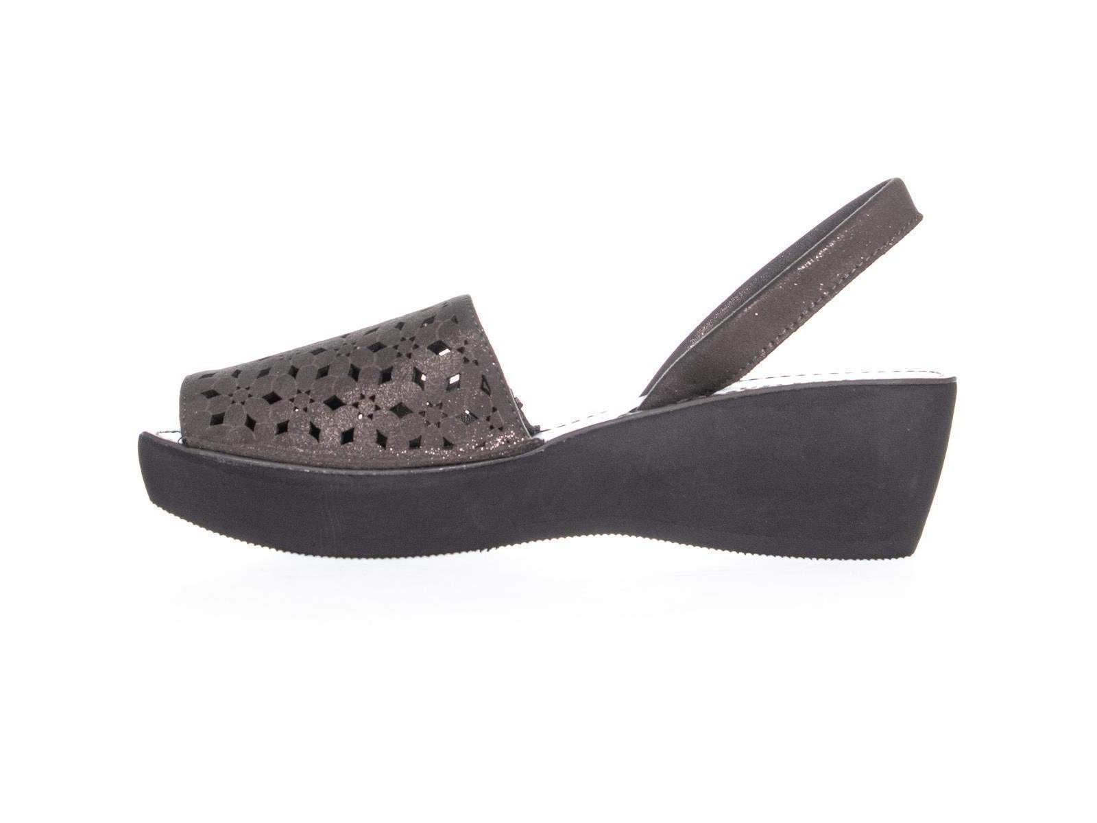 women's fine glass platform wedge sandals