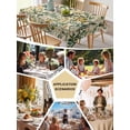 thumbnail image 5 of Green Botanical Table Cloth, Vintage Plant Flowers Garden Leaf Motifs Waterproof Tablecloth for Square Tables, Reusable Washable Fabric Table Cover for Restaurant Kitchen Dining Tables 54"x54", 5 of 6