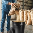 thumbnail image 4 of Plexon Metal Trash Can with Lid 13 Gallon, Decorative Outdoor Trash Can Heavy Duty Galvanized Metal Bucket with Lid for Garage Workshop Storage Farmhouse, Black, 4 of 9