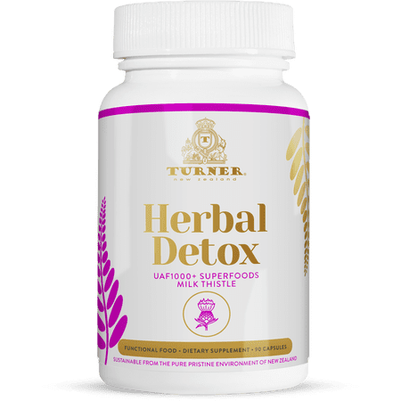 TURNER Milk Thistle Kidney and Liver Support Herbal Detox Cleanse Supplement, 90 Capsules