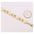 thumbnail image 3 of Diamond-Cut Hearts and Kisses Stampato Women’s Adult Bracelet 10K Yellow Gold, 5.13 Gr – Goldum NYC, 3 of 5
