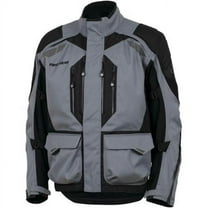 FirstGear Kathmandu 2.0 Mens Motorcycle Jacket Gray/Black LG Tall