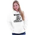 thumbnail image 3 of Wanna Cuddle Porcupine Animal Lover Unisex Plus Fleece Graphic Hoodie Brisco Brands 4X, 3 of 5