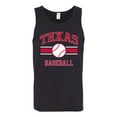 thumbnail image 2 of Wild Bobby City of Texas Baseball Fantasy Fan Sports Men's Tank Top, Black, Small, 2 of 6