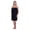 Black, variant on Spa Wrap for Women, Terry Cotton ladies cover up, SILVER, XXL