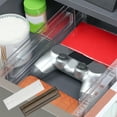 thumbnail image 1 of Fiudx Organizador de Cajones con Divisor, Solución de Almacenamiento Ajustable, Plástico Duradero, Expandible para Un Ajuste Personalizado, Utensilios de Cocina y Artículos de Escritorio de Oficina,, 1 of 7