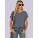 thumbnail image 4 of Camiseta ANRABESS para mujer, extragrande, gris, talla XL, 4 of 6