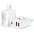 thumbnail image 1 of Bloque de carga TT&C de 40 W, 4 puertos USB C PD+QC para iPhone y Galaxy, 1 of 7