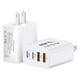 thumbnail image 1 of Bloque de carga TT&C de 40 W, 4 puertos USB C PD+QC para iPhone y Galaxy, 1 of 7