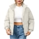 thumbnail image 2 of Chaquetas y abrigos casuales sin capucha de manga larga para mujer, chaqueta de invierno lisa de manga larga, abrigo con cremallera, blusa, abrigo para mujer, 2 of 5