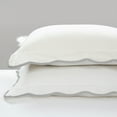 thumbnail image 6 of Lush Decor Coastal Chic Scalloped Edge 3-Pieces White Neutral Comforter Bedding Sets, Full, 6 of 11