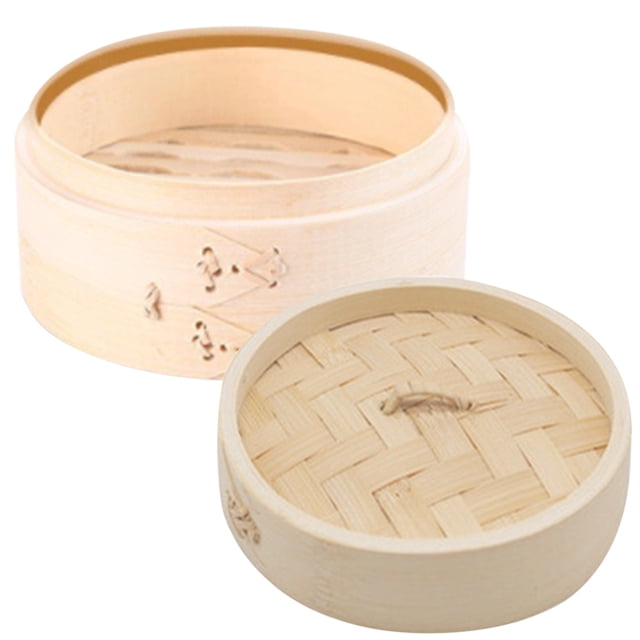 Shisuyan 1Set Household Bamboo Steamer Cooking Tool Kitchen Food Steamer with Lid