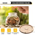 thumbnail image 1 of Caja de monedas personalizada, regalo de viaje, discos para jugar con monedas, caja de dinero con forma de disco transparente que se desliza hacia abajo, 1 of 7