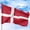 Denmark, variant on Ireland Outdoor Flag (4x6ft) by DreamController - Durable, Fade-Resistant Polyester, Double-Stitched, Brass Grommets - HD Printed Northern Europe Flag - Made in USA